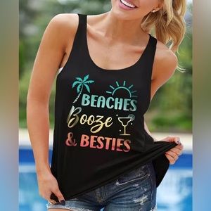 Sleeveless Printed Tank Top